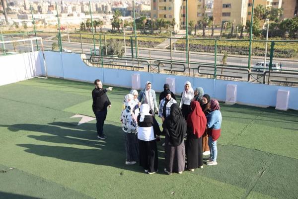 Concluding the field training program for the first-year students at Helwan University 3