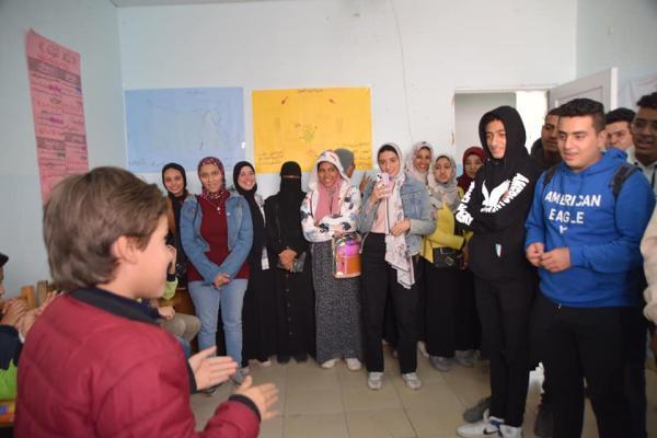 Concluding the field training program for the first-year students at Helwan University 3