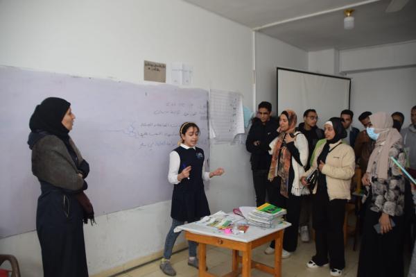 Field training program for the second level students at Helwan University